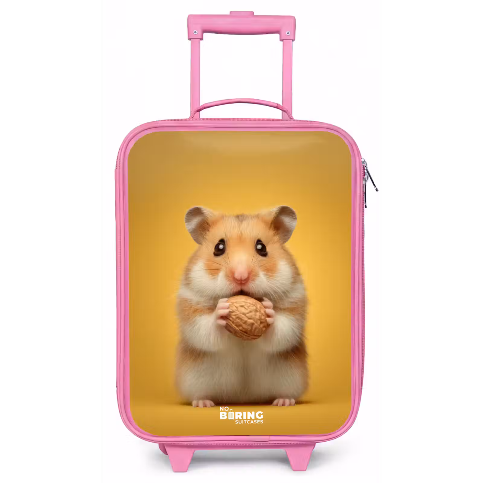 Kinderkoffer - Roze - Hamster - Walnoot - Dier — 1