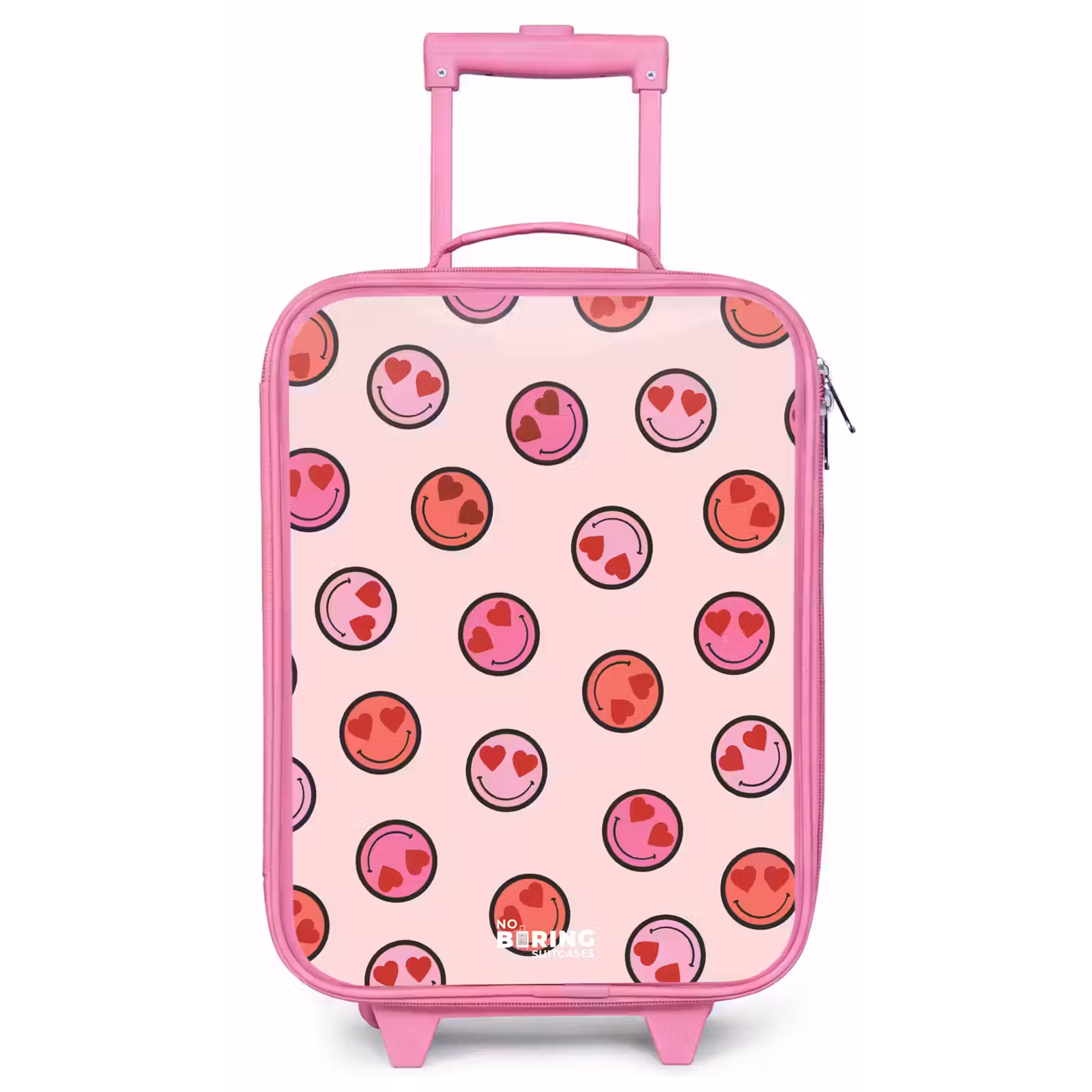 Kinderkoffer - Roze - Hartje - Smiley - Patroon — 1