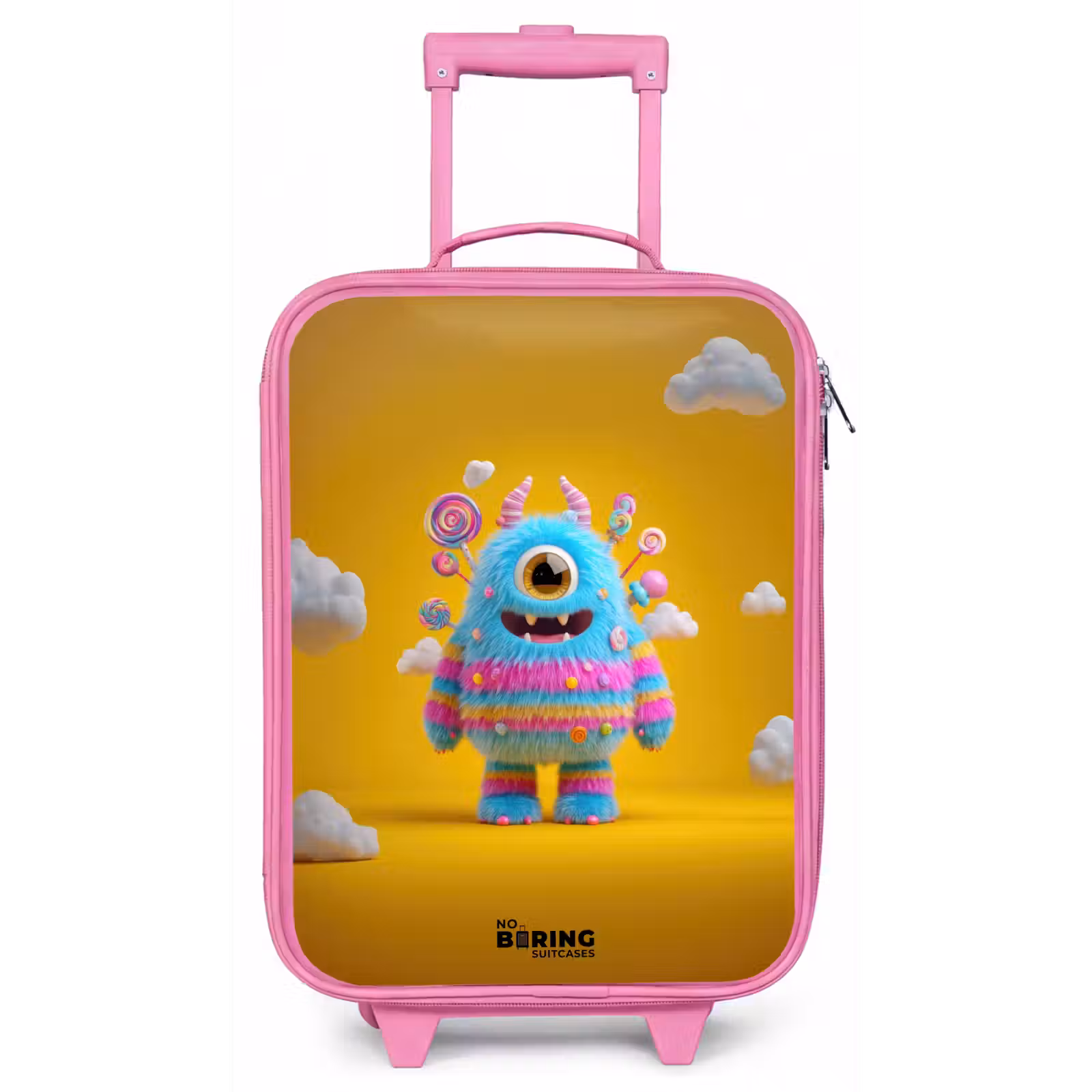 Kinderkoffer - Roze - Snoep - Monster - Regenboog — 1
