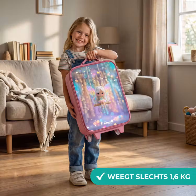 Kinderkoffer - Roze - Fee - Elf - Regenboog — 2