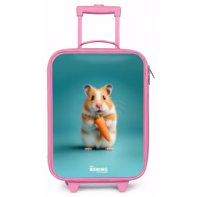 Kinderkoffer - Roze - Hamster - Wortel - Dier — 1