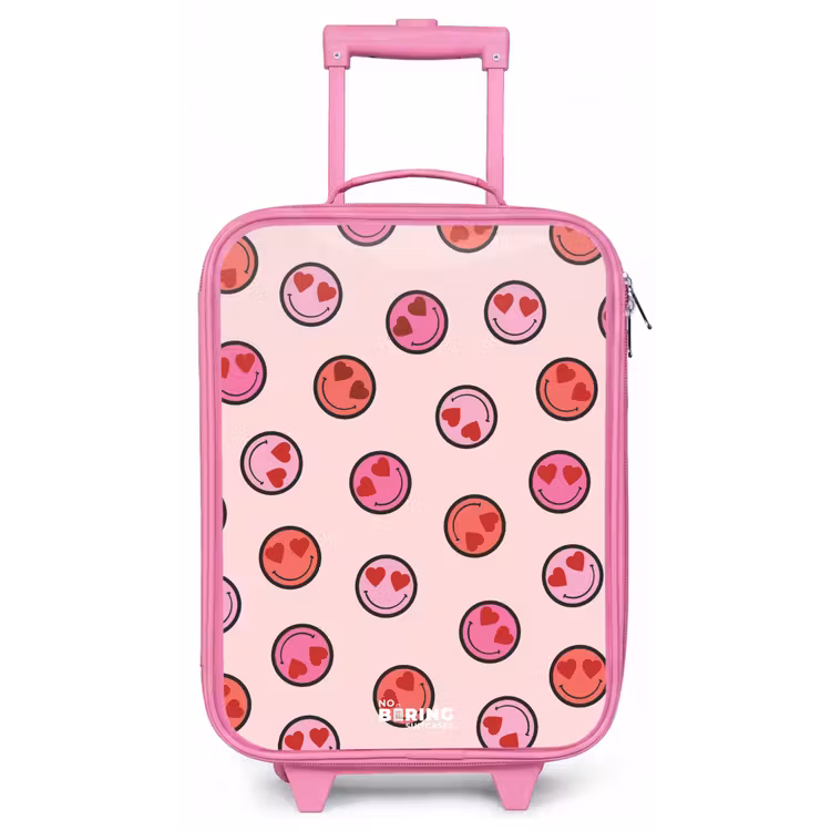 Kinderkoffer - Roze - Hartje - Smiley - Patroon — 1