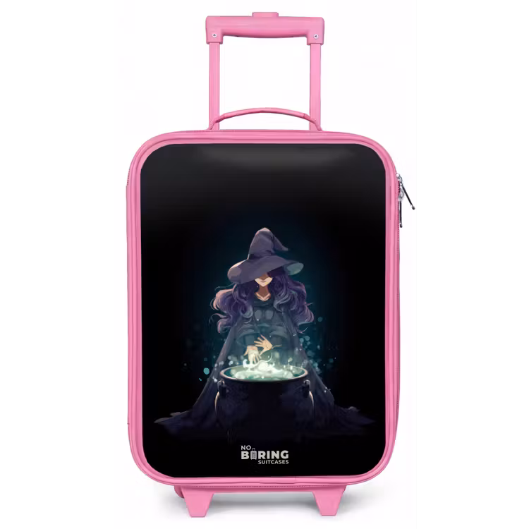 Kinderkoffer - Roze - Heks - Ketel - Tover — 1