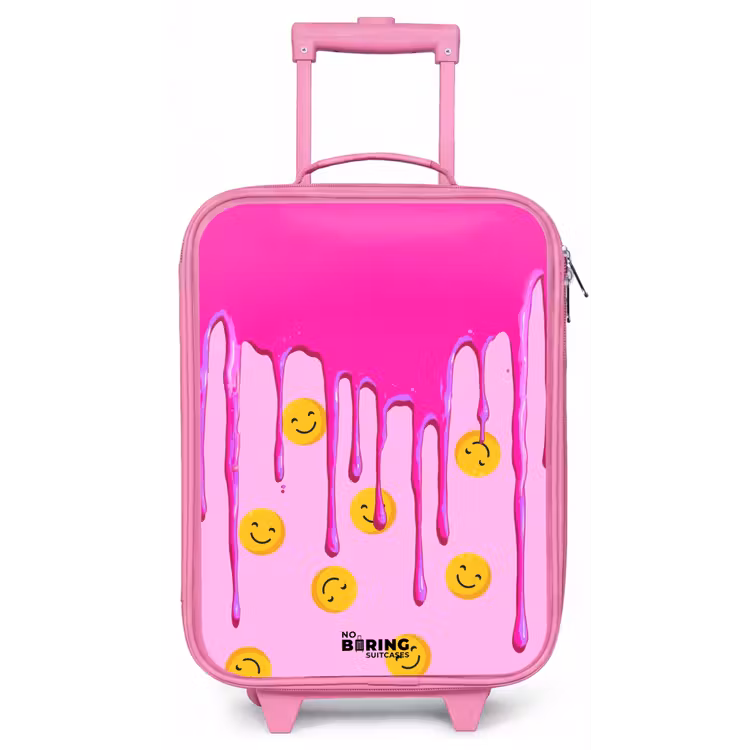 Kinderkoffer - Roze - Verf - Smiley - Roze — 1