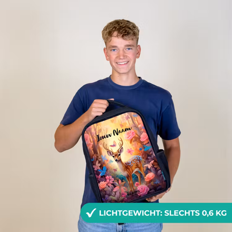 Kinderrugzak - Zwart - Bloesem boshert — 2