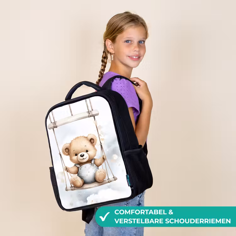 Kinderrugzak - Zwart - Beer - Baby - Dier - Kinderen — 3