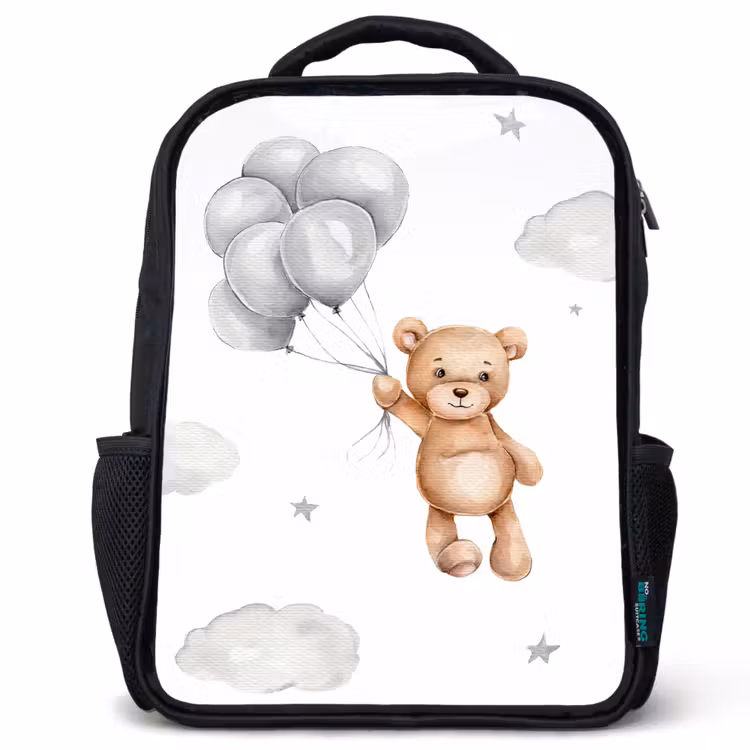 Kinderrugzak - Zwart - Beer - Ballon - Sterren - Kinderen — 1