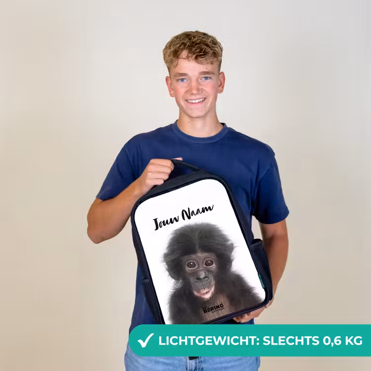Kinderrugzak - Zwart - Charlie Chimp — 2
