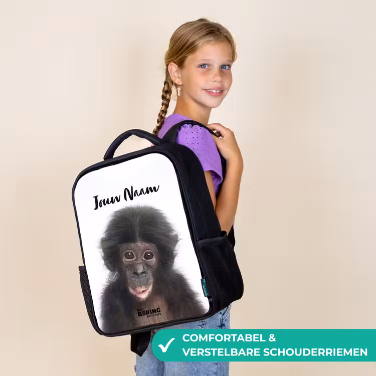 Kinderrugzak - Zwart - Charlie Chimp — 3