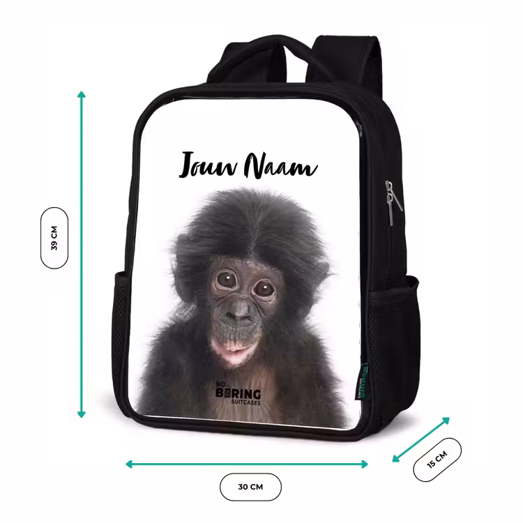 Kinderrugzak - Zwart - Charlie Chimp — 5