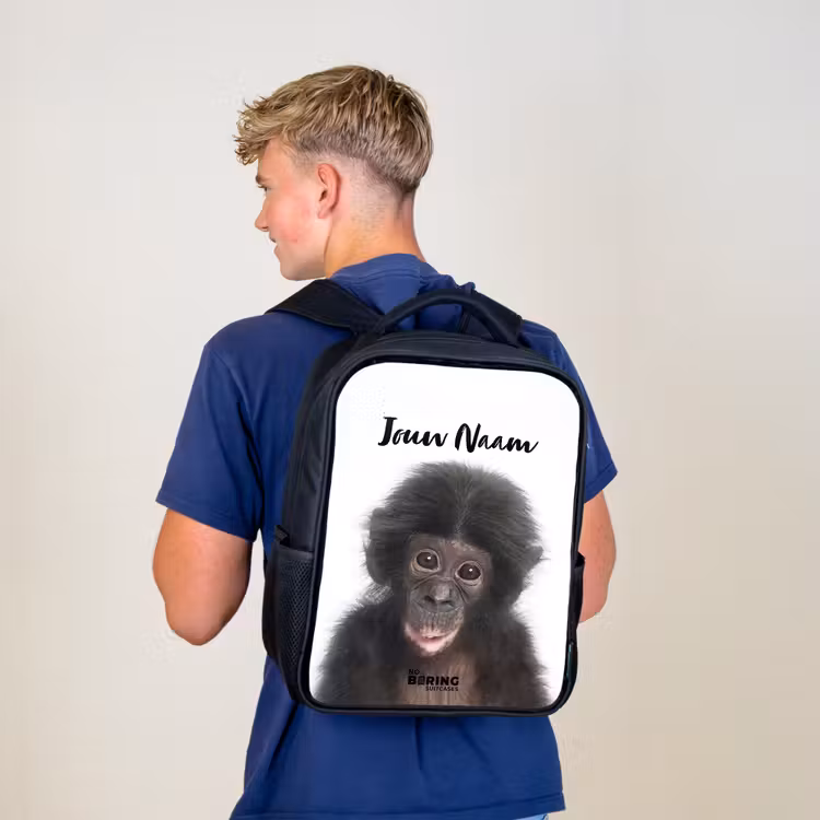 Kinderrugzak - Zwart - Charlie Chimp — 6