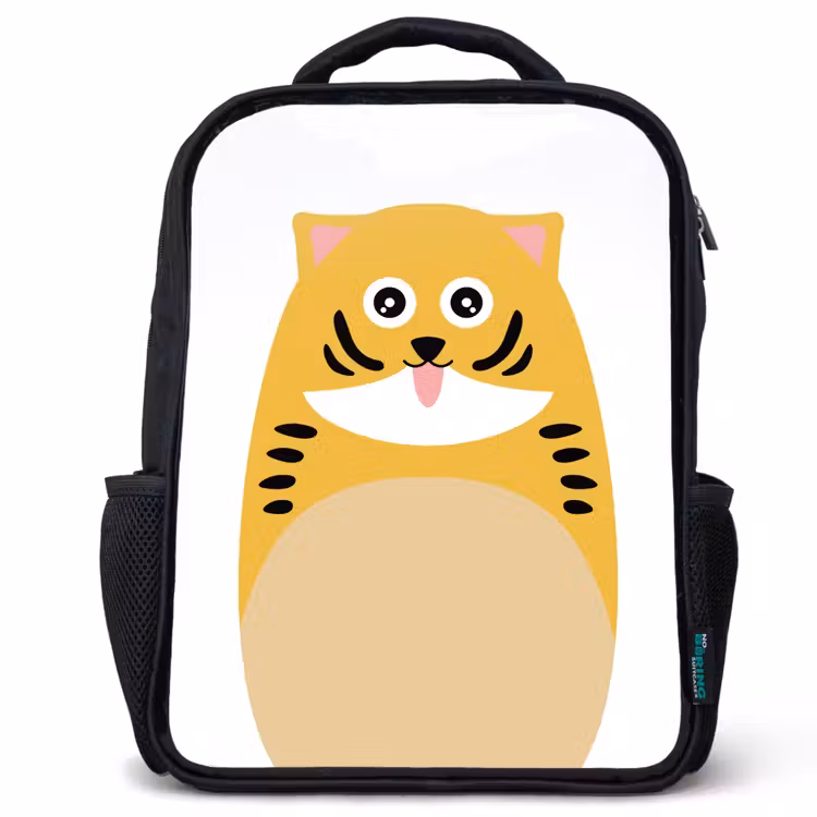 Kinderrugzak - Zwart - Dierenportret - kat - kinderen — 1