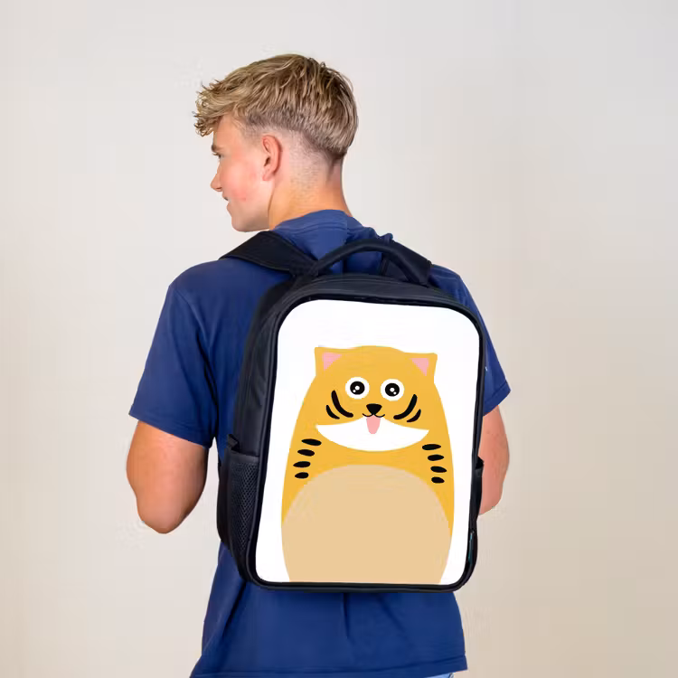 Kinderrugzak - Zwart - Dierenportret - kat - kinderen — 6