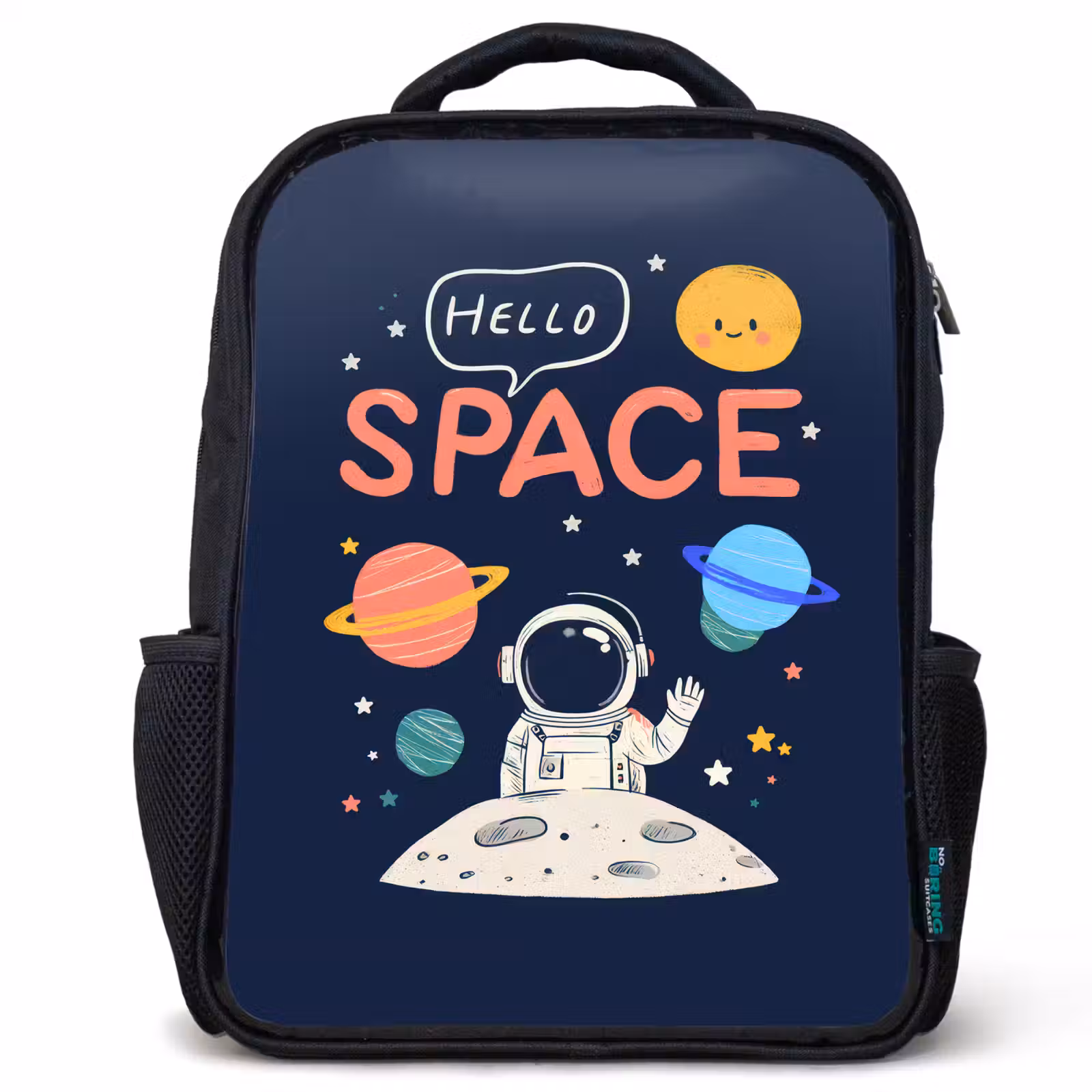 Kinderrugzak - Zwart - Astronaut - Ruimte - Planeten β 1
