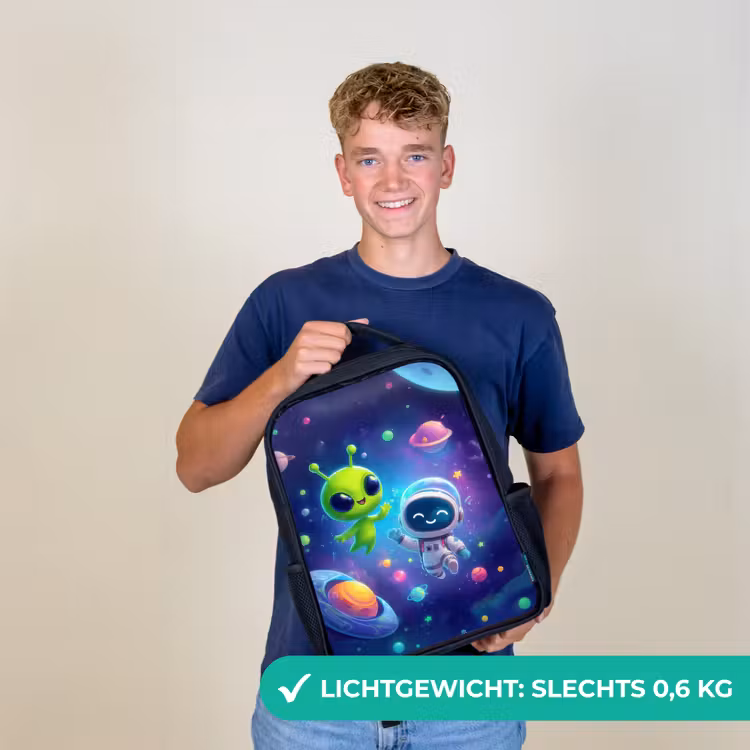 Kinderrugzak - Zwart - Vriendschap tussen sterren en planeten — 2