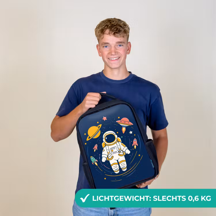 Kinderrugzak - Zwart - Astronaut - Planeten - Raket — 2