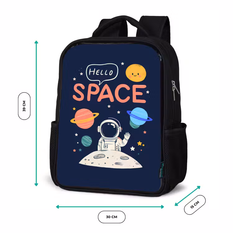 Kinderrugzak - Zwart - Astronaut - Ruimte - Planeten β 5