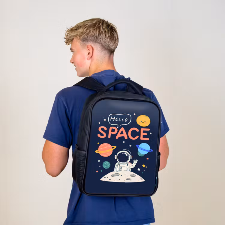 Kinderrugzak - Zwart - Astronaut - Ruimte - Planeten β 6