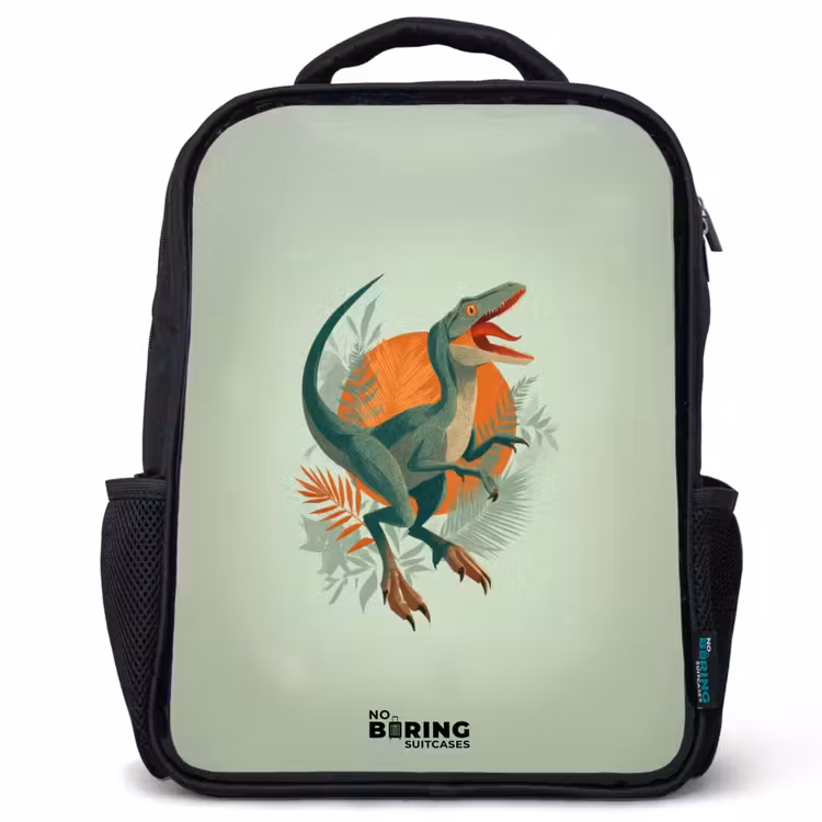 Kinderrugzak - Zwart - Dier - Dino - Natuur — 1
