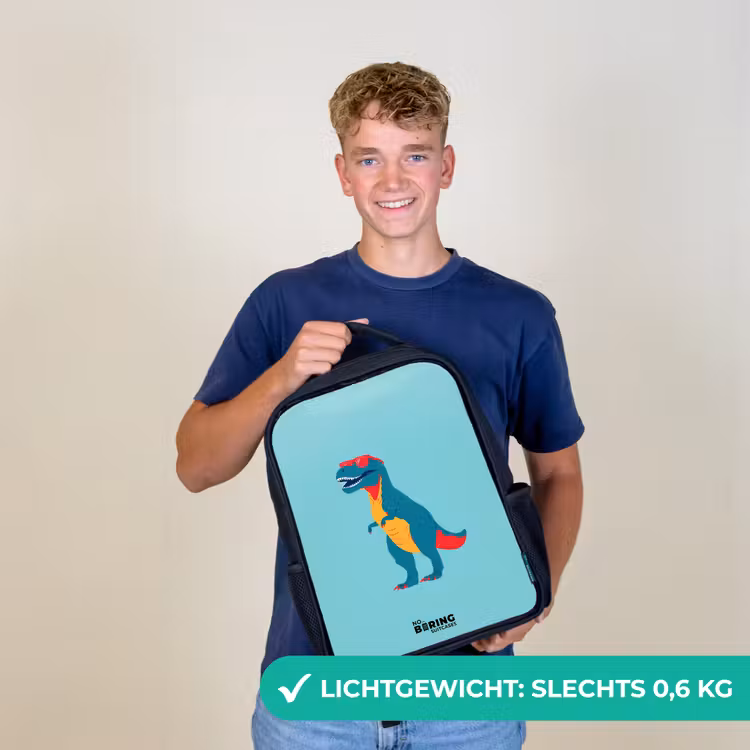 Kinderrugzak - Zwart - Dino - Dier - Zonnebril — 2