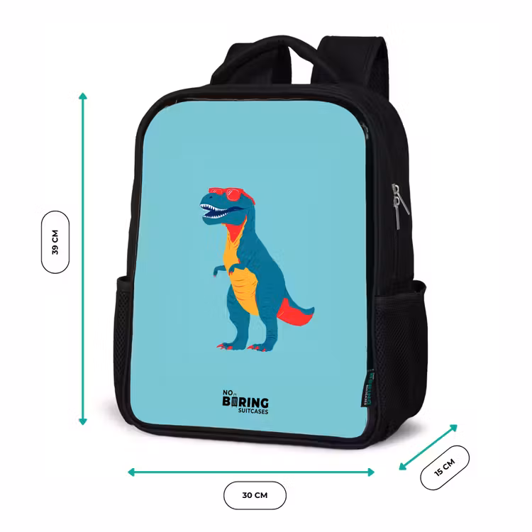 Kinderrugzak - Zwart - Dino - Dier - Zonnebril — 5