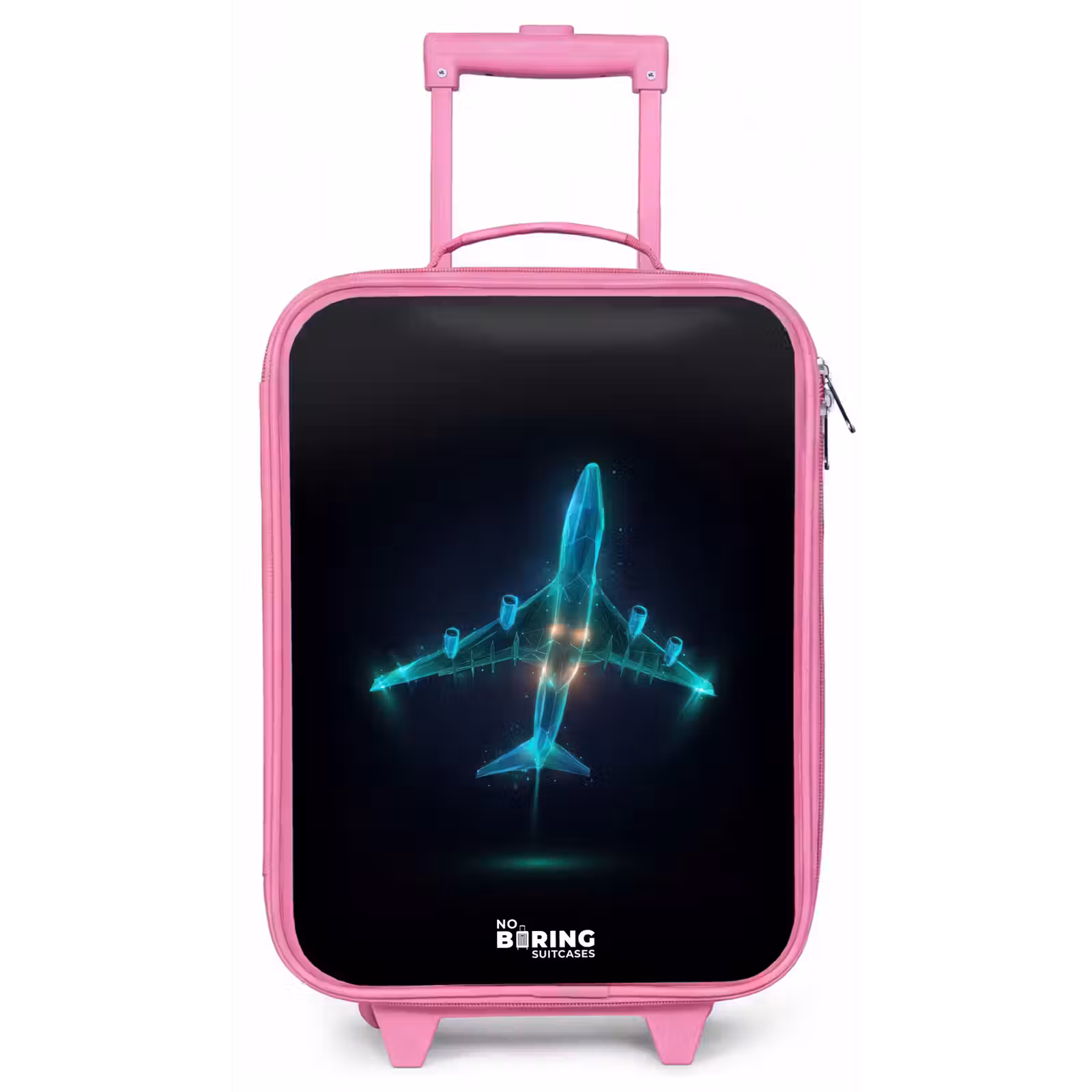 Kinderkoffer - Roze - Lichtgevend vliegtuig — 1