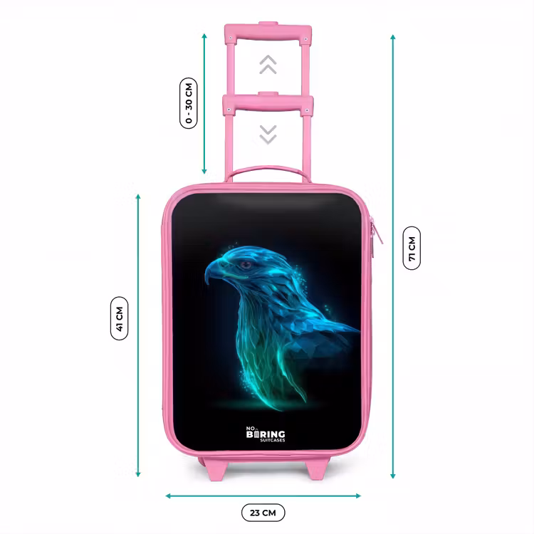 Kinderkoffer - Roze - Digitale adelaar in profiel — 5