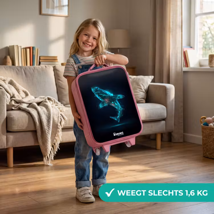 Kinderkoffer - Roze - Digitale haaienkracht — 2