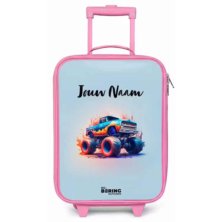 Kinderkoffer - Roze - Fierce Wheels — 1