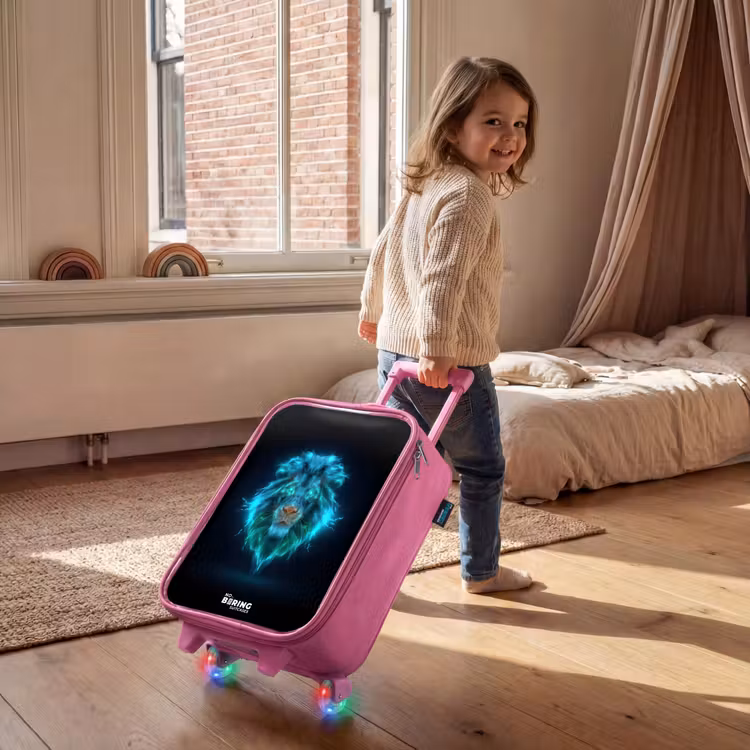 Kinderkoffer - Roze - Lichtgevende leeuw — 3
