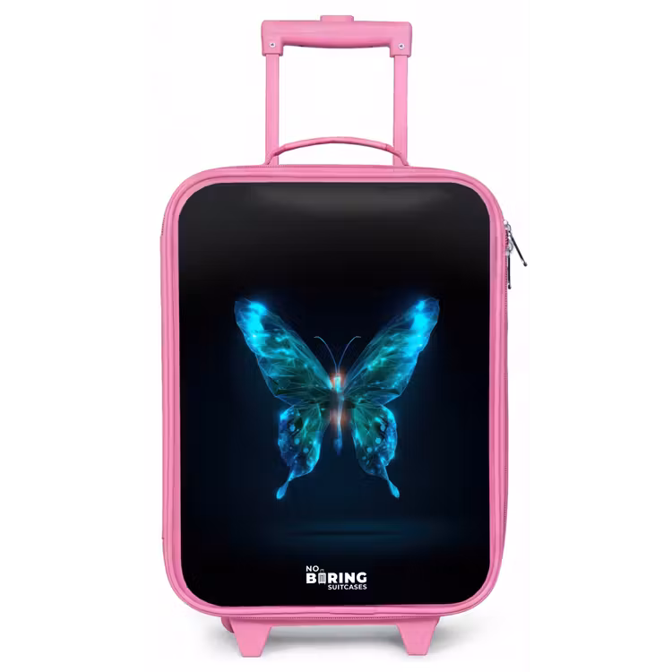 Kinderkoffer - Roze - Magische digitale vlinder — 1