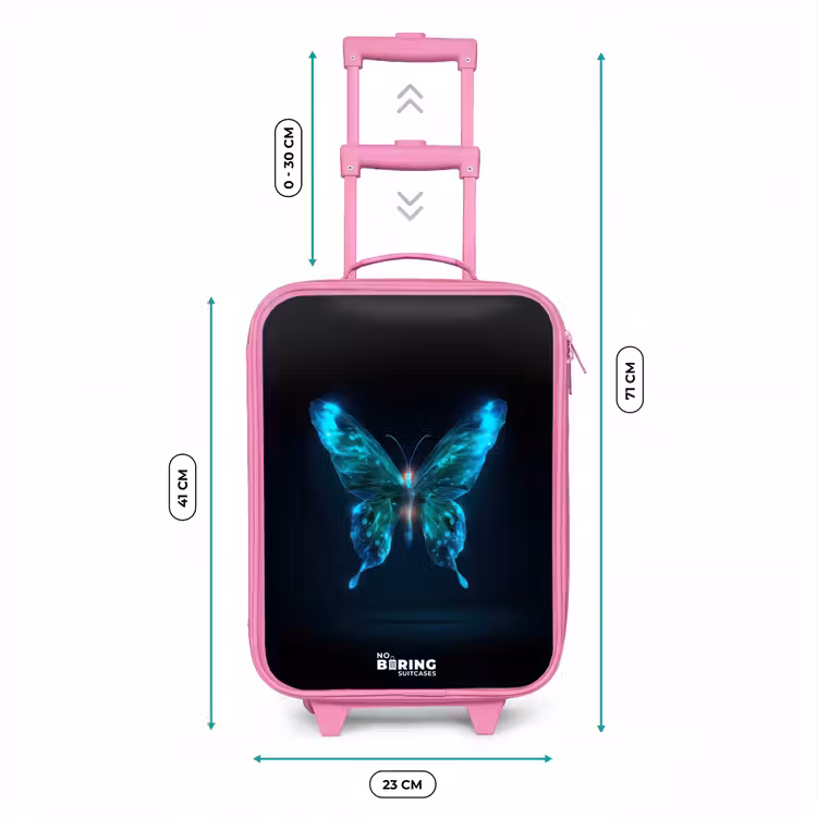 Kinderkoffer - Roze - Magische digitale vlinder — 5