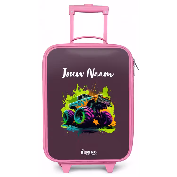Kinderkoffer - Roze - Neon Wheels — 1