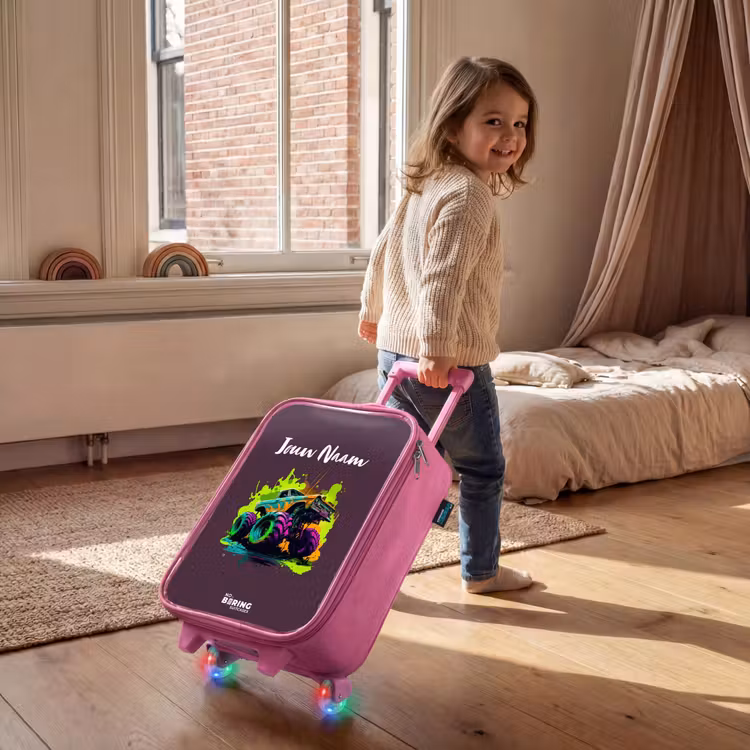 Kinderkoffer - Roze - Neon Wheels — 3
