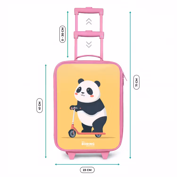 Kinderkoffer - Roze - Panda - Step - Geel — 5