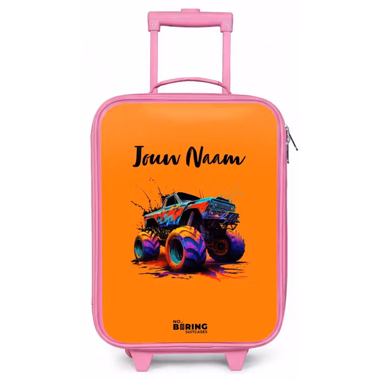 Kinderkoffer - Roze - Rainbow Wheels — 1