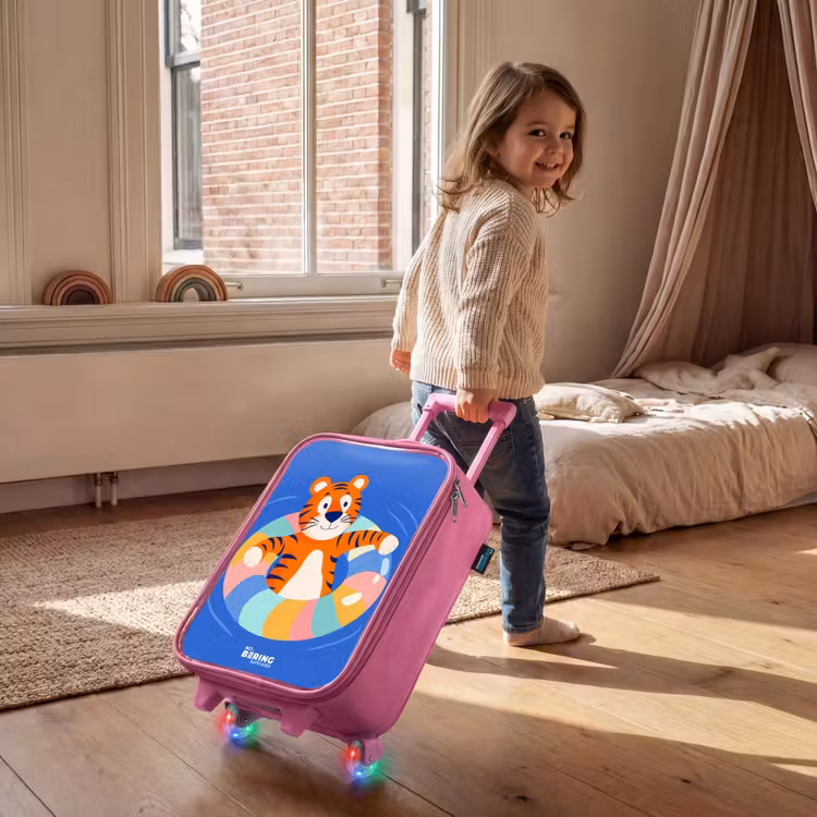 Kinderkoffer - Roze - Tijger - Zwemband - Water — 3