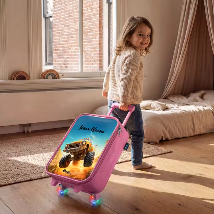 Kinderkoffer - Roze - Zandsloper — 3