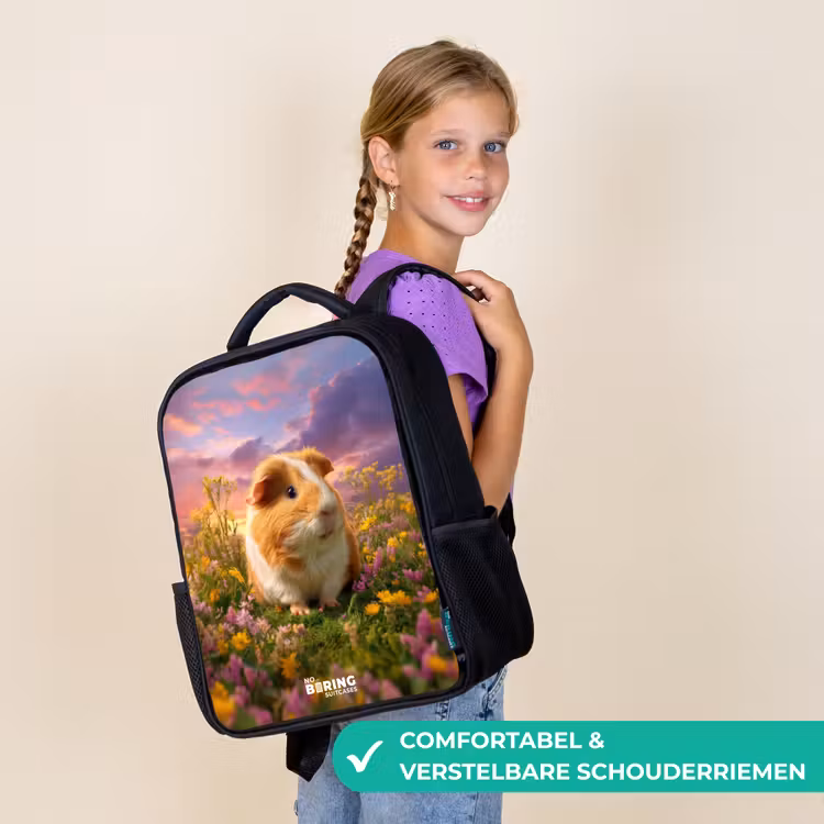Kinderrugzak - Zwart - Cavia - Natuur - Dier — 3