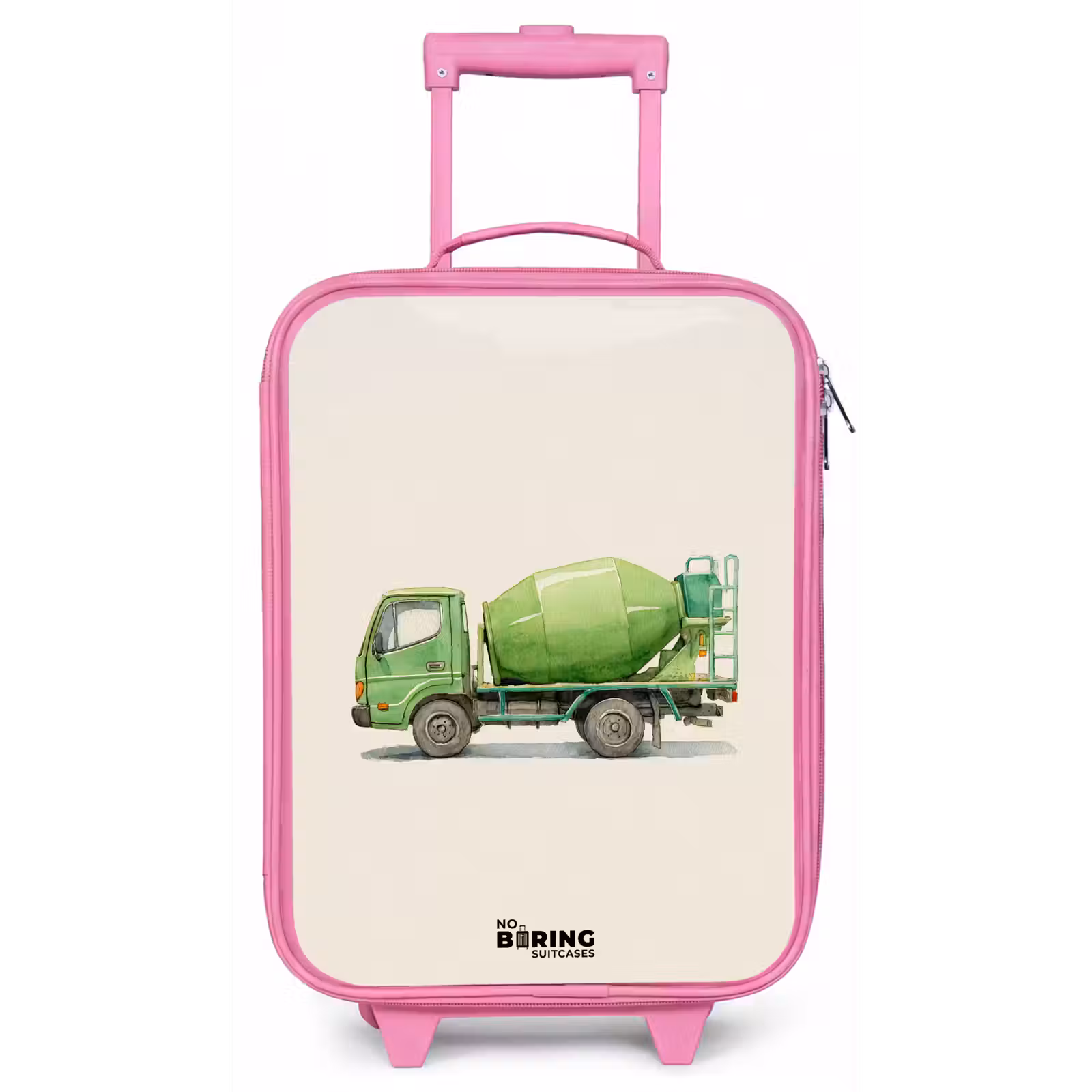 Kinderkoffer - Roze - Betonmixer - Getekend - Groen — 1