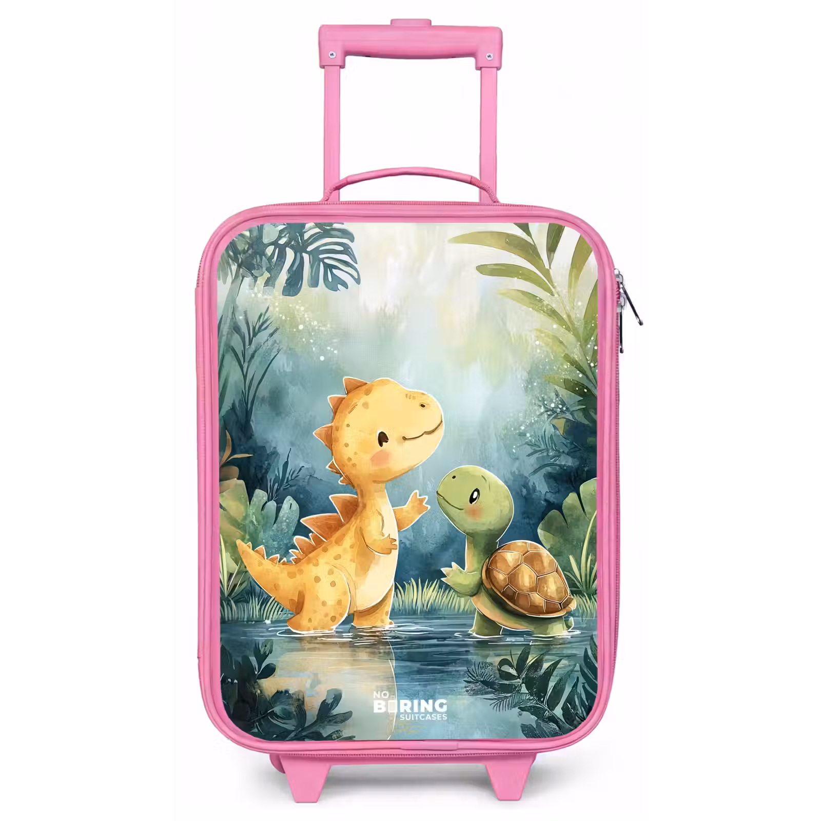 Kinderkoffer - Roze - Dino - Schildpad - Jungle — 1
