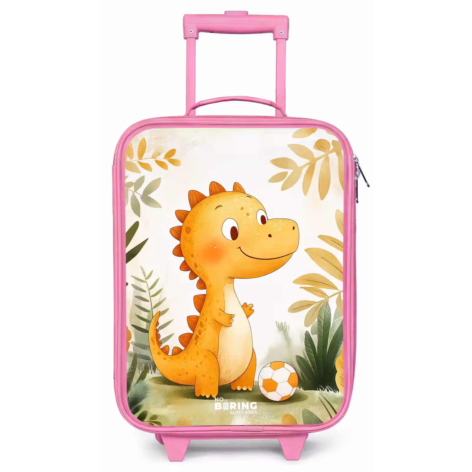 Kinderkoffer - Roze - Dino - Voetbal - Oranje — 1
