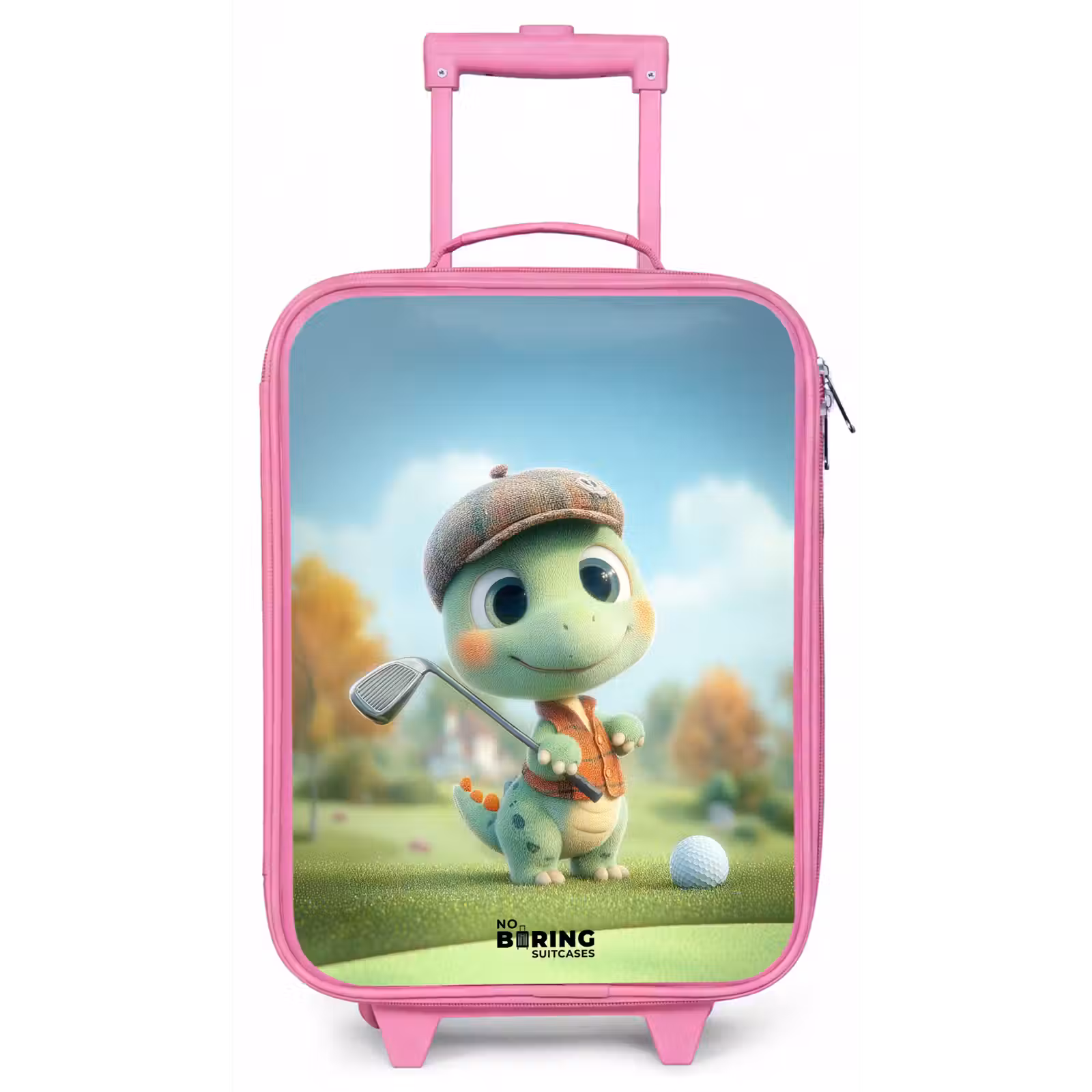 Kinderkoffer - Roze - Golf - Dino - Groen — 1