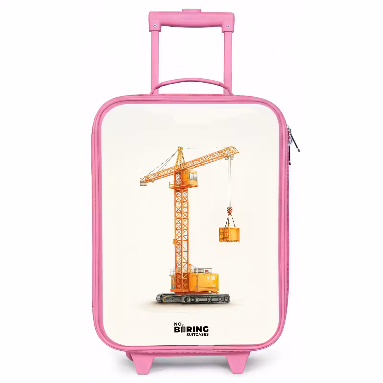 Kinderkoffer - Roze - Torenkraan - Getekend - Oranje — 1