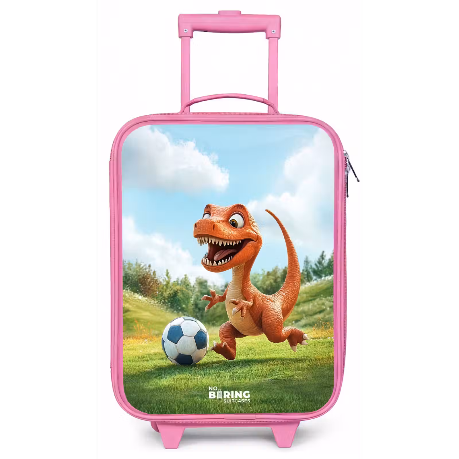 Kinderkoffer - Roze - Voetbal - Dino - Sport — 1