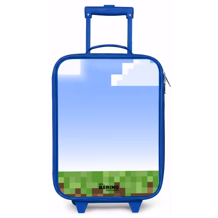 Kinderkoffer - Blauw - Pixel wereld — 1