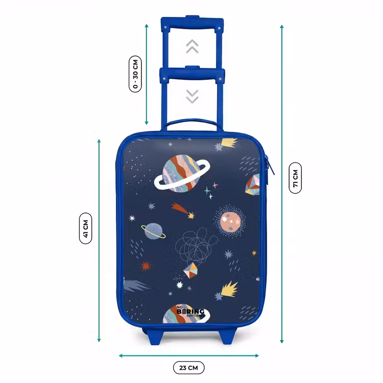 Kinderkoffer - Blauw - Planeten in de hemel — 6