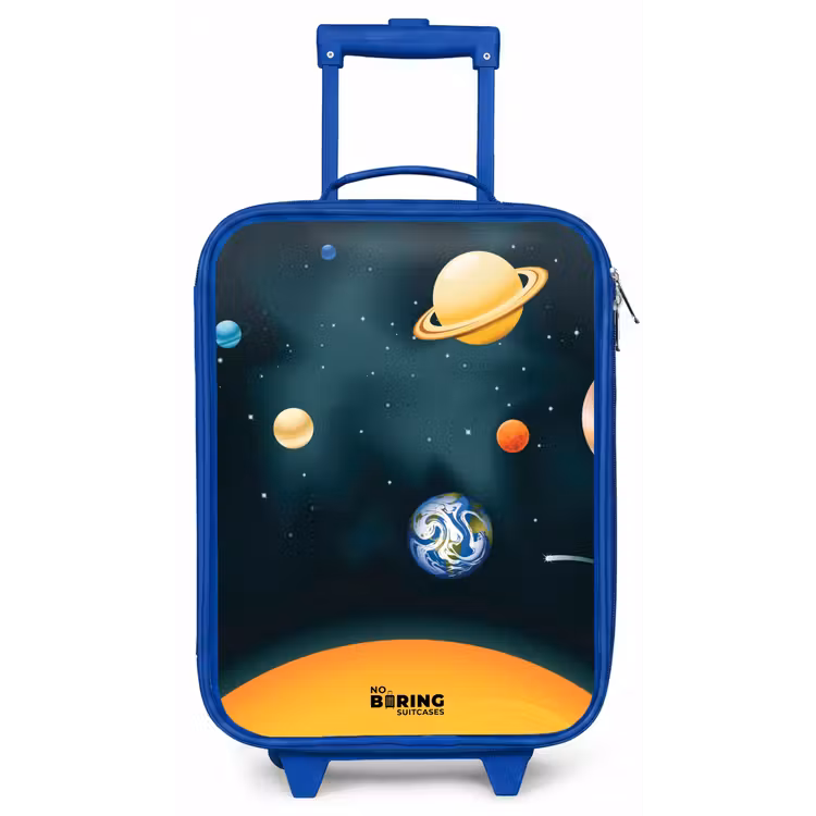 Kinderkoffer - Blauw - Ruimte met planeten — 1