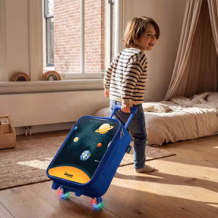Kinderkoffer - Blauw - Ruimte met planeten — 3