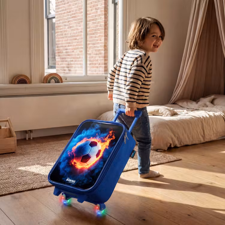 Kinderkoffer - Blauw - Voetbal in vuur en ijs — 3